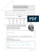 prova de aferição matemática ... maio 2022 soluções