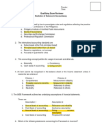 Mock Qualifying Exam PDF