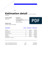 Free - Invoice Detail - 0324-PMV - Perfmax Vidéos Mars 2024 - Estimation Detail