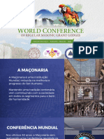 Conferência Mundial Maçonaria - GSRE