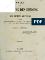 1854 Des Mousseaux Moeurs Et Pratiques Des Demons