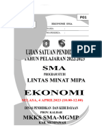 Soal Usp Lintas Minat