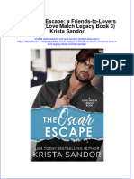 Free Download The Oscar Escape A Friends To Lovers Romance Love Match Legacy Book 3 Krista Sandor Full Chapter PDF