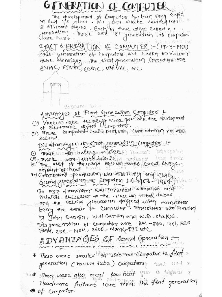 02-Generation of Computer | PDF