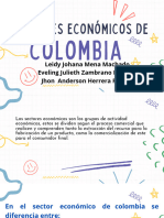 Presentación Diapositivas . Sectores Económicos de Colombia PDF