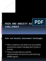 Pain and Anxiety Assessment Challenges