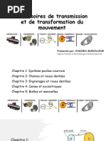 Mécanismes de transmission du mouvement | PDF | Courroie | Rotation