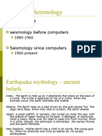 I.2 History of Seismology
