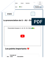 La Prononciation de U - AU - EU - OU - EAU - Ecole 601