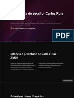 A Biografia Do Escritor Carlos Ruiz Zafon