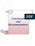Conclusion and Recommendations