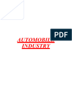 Automobile Industry in India Project Report
