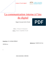 La Communication Interne À L'ère Du Digital