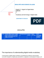 Lecture 2 - Vocabulary and Terminology