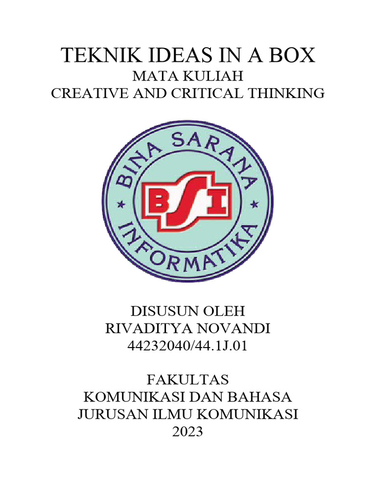 Teknik Ideas in A Box | PDF
