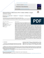 Ultrasound-Driven Enhancement of PT/C Catalyst Stability in Oxygen Reduction Reaction