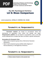 LU 6 Mean Comparison