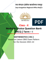 Class XTH Mathematics Question Bank