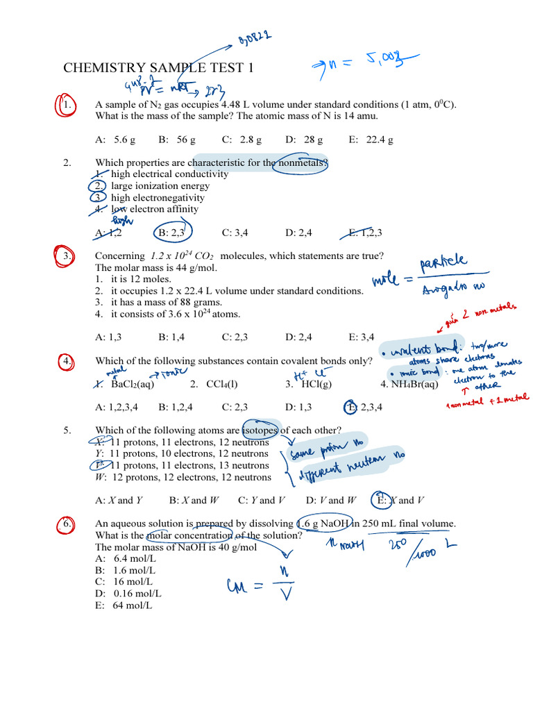 Debrecen university study hungary chemistry sample test 1 pdf mole