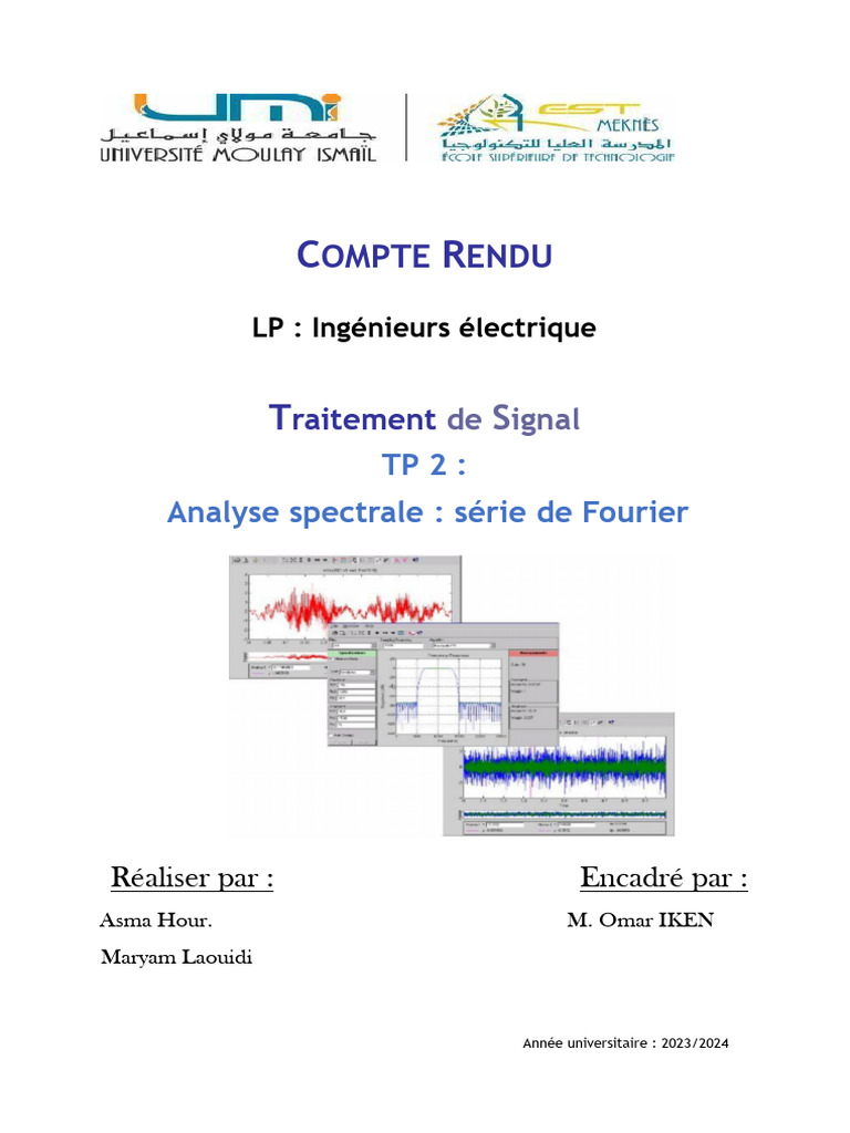 Analyse Spectrale par Série de Fourier | PDF | Ingénierie des ...