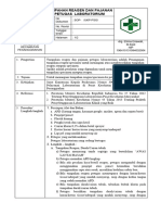 654435734 Sop Tumpahan Reagen Dan Pajanan Petugas Laboratorium