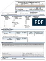 Incident Reporting & Investigation: Medical Treatment Injury (MTI) Restricted Work Injury (RWI)