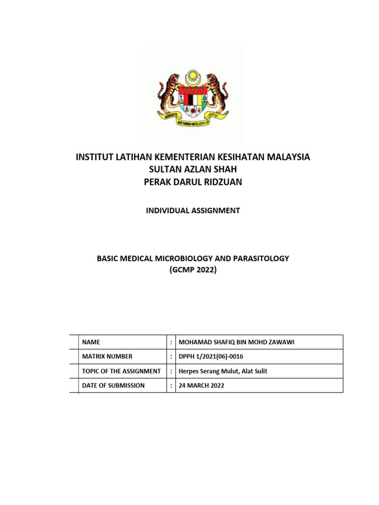 Herpes: Panduan Jangkitan dan Rawatan | PDF
