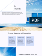 Introduction To Formwork Materials