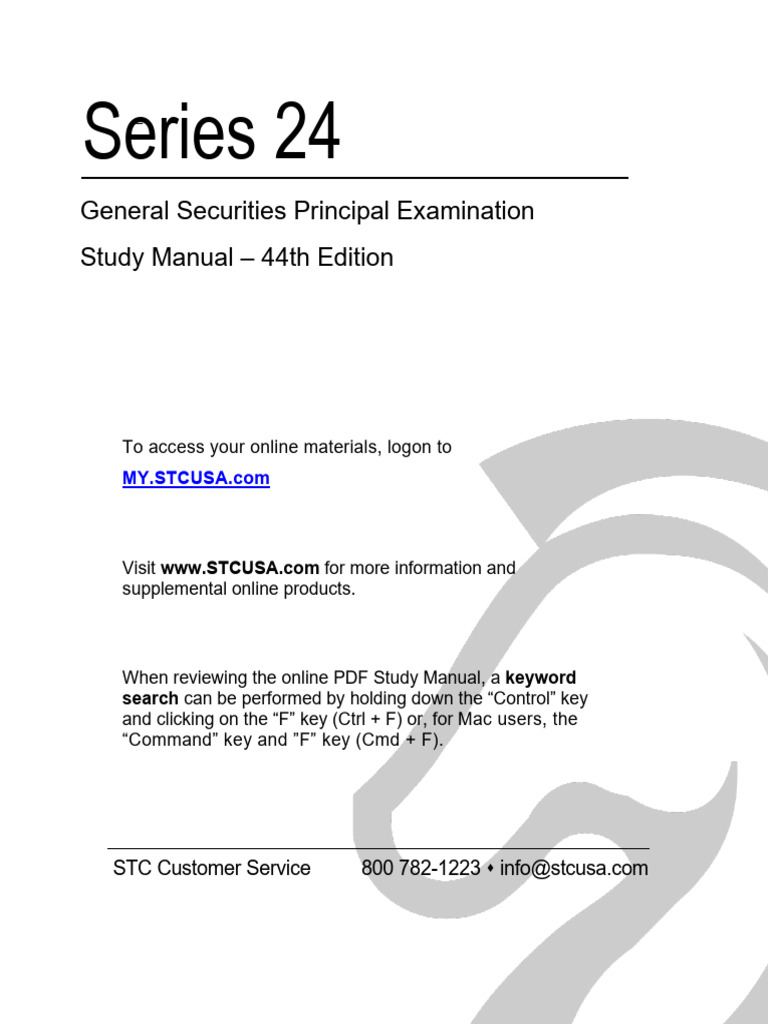 S24 Study Manual L123 | PDF | Nasdaq | Securities Act Of 1933