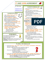 Subject and Verb Agreement