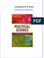 Free Download Political Science N D Arora Full Chapter PDF