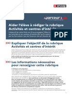 FP Activites Et Centres Interet 2022