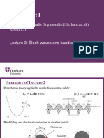 FoP3B Lecture 3 (Bloch Waves)