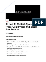 If I Had To Restart Again As A Trader at 20 Years Old Series - Free Tutorial
