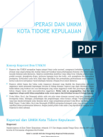 Koperasi Dan Umkm Kota Tidore Kepulauan