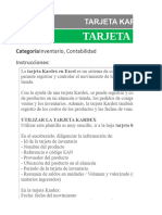 Tarjeta Kardex