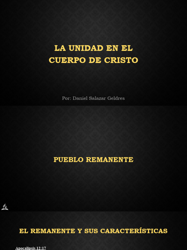 Unidad en el Cuerpo de Cristo | PDF | Jesús | Iglesia Adventista del ...