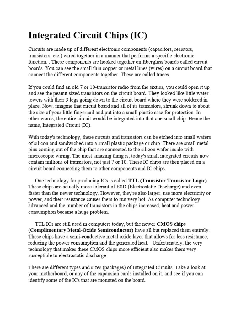 Inside The Case Integrated Circuit Chips Pdf Integrated Circuit