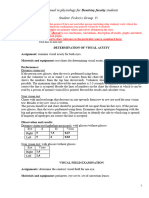 Perimetry Determination of Visual Acuity