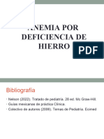 Anemias Por Déficit de Hierro en Recien Nacidos