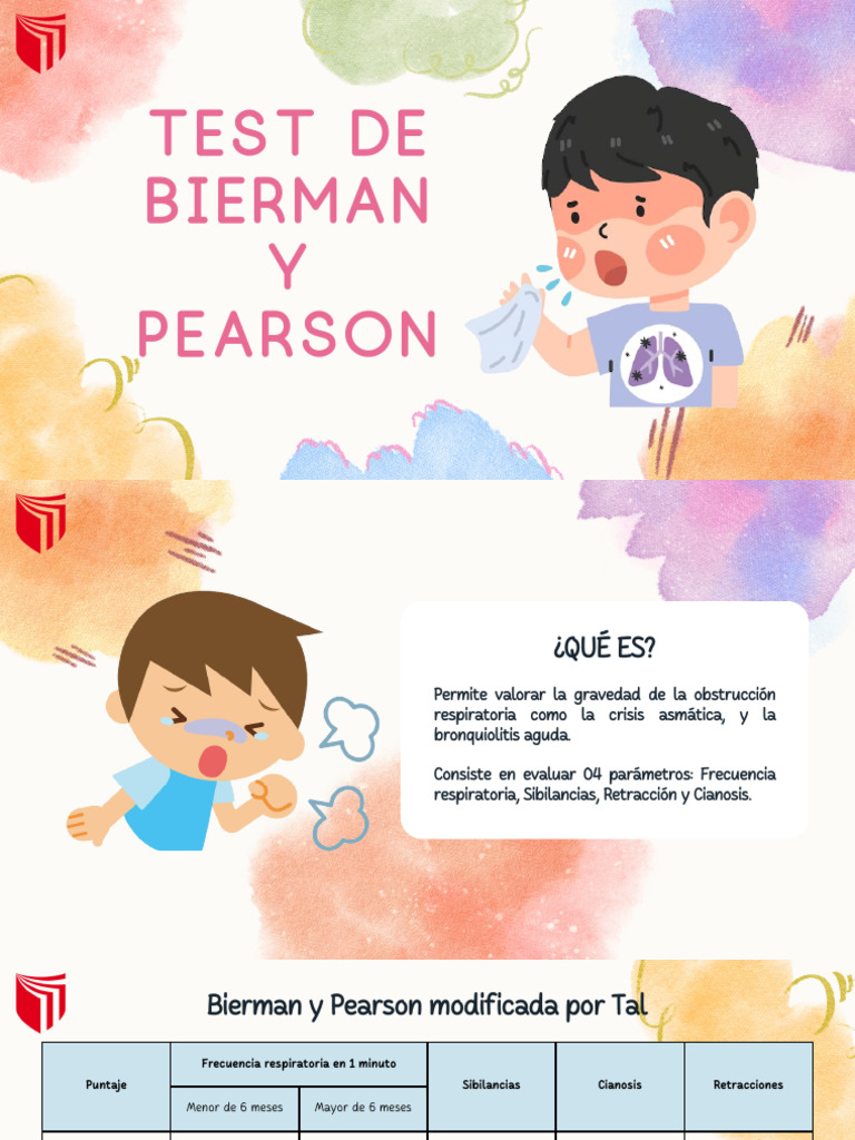 Test de Bierman y Pearson: Evaluación Respiratoria | PDF ...