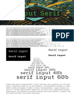 karta fontů serif input