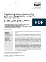 Evaluation and Outcome of Patients After Polytrauma-Can Patients Be Recruited For Long-Term Follow-Up