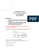 Eletricidade I - Avaliação Final (Março de 2023)