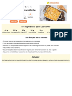 Gratin de Pâtes Et Cancoillotte