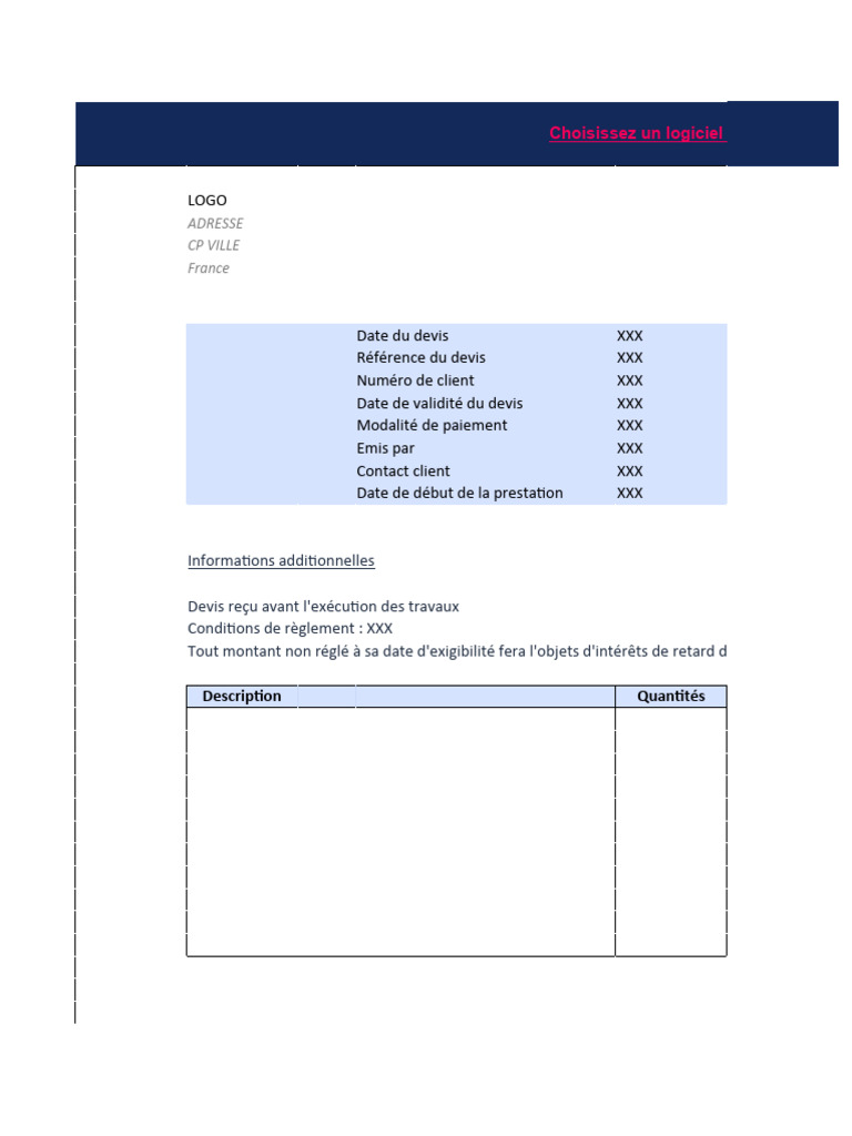 Modèle de devis BTP gratuit | PDF | Taxe sur la valeur ajoutée