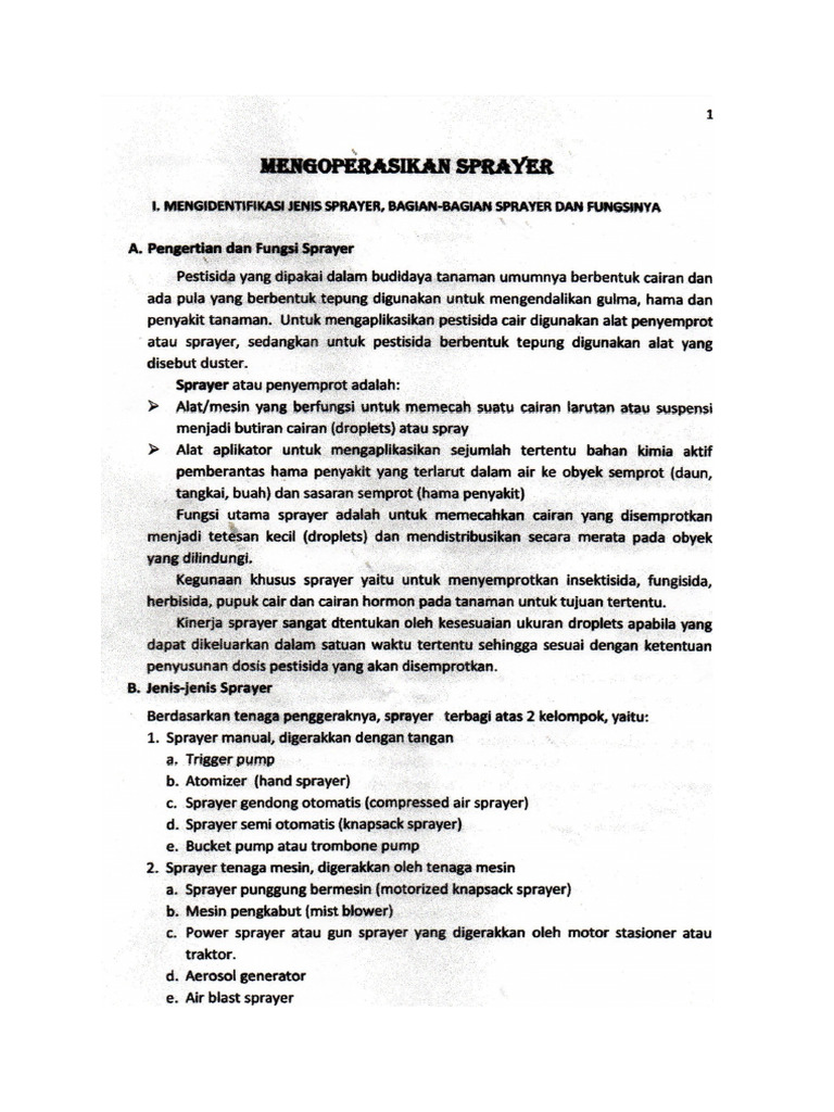 Materi Sprayer SMK KLS Ii | PDF