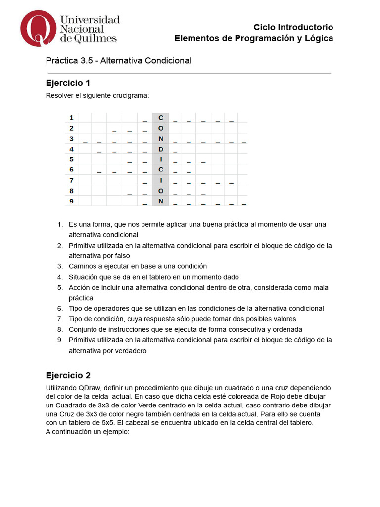 Ejercicios de Lógica y Condicionales en QDraw | PDF | Polinización ...