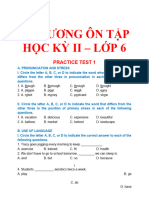 ĐỀ CƯƠNG ÔN TẬP HK 2 - LỚP 6