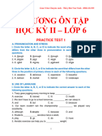 Đề Cương Ôn Tập HK 2 - Lớp 6